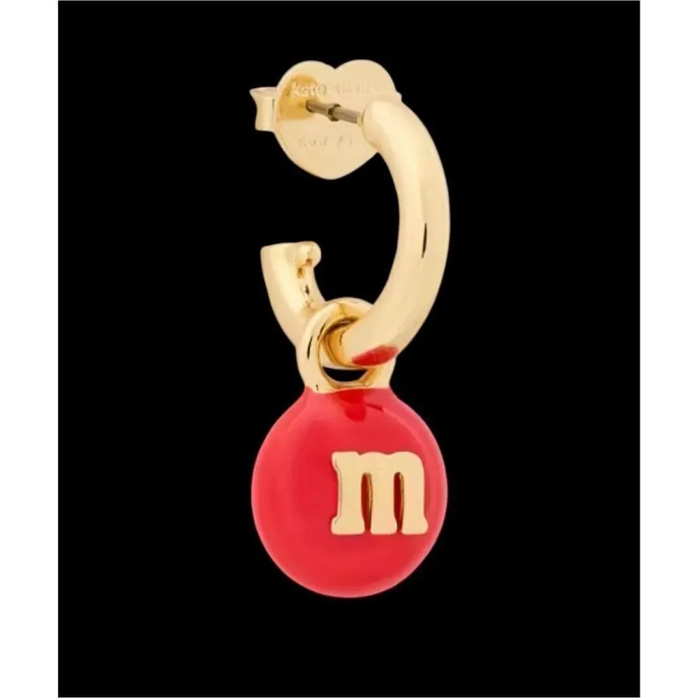 Kate Spade NEW earrings - Red M&Ms huggie earrings